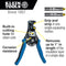 Klein Tools 11063W 11063W Wire Stripper 22AWG to 8AWG / 0.34-6mm&Acirc;&sup2; Capacity 6.6" New