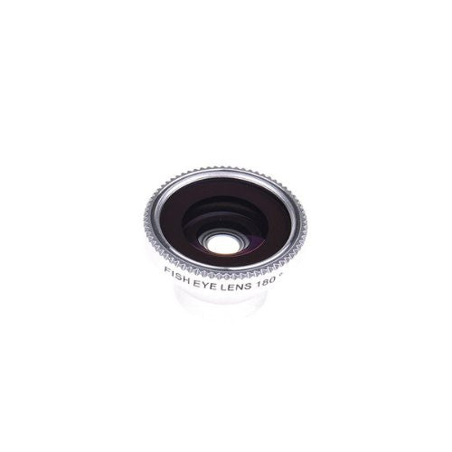 Tanotis - Neewer A-8002 - Universal 180 Degree Fish Eye Lens for mobile phone and digital camera, color silver