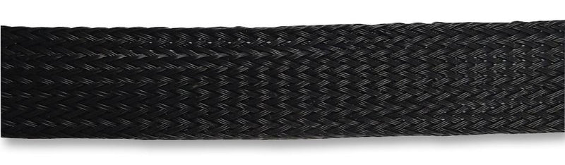 PRO Power BSFR-025 10M Sleeving Braided PE (Polyester) Black 25 mm 10 m 32.8 ft