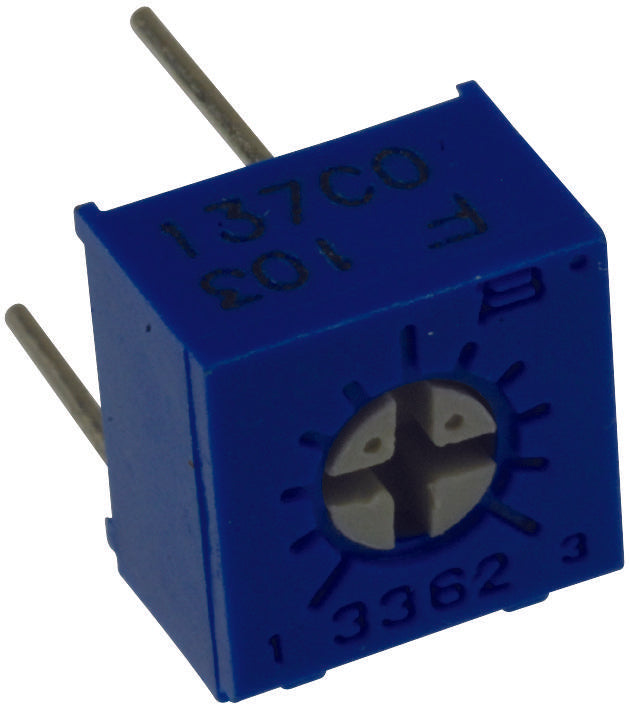 Bourns 3362F-1-103LF 3362F-1-103LF Trimmer Potentiometer 10KOHM 1TURN Through Hole