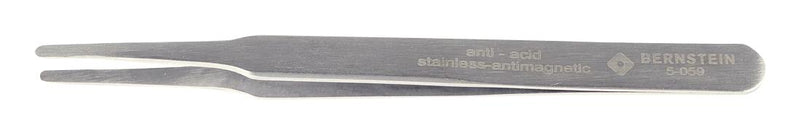 Bernstein Werkzeugfabrik 5-059 Tweezer SMD Straight Flat Stainless Steel 120 mm Length