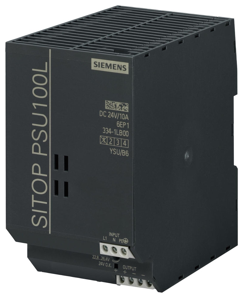 Siemens 6EP1334-1LB00 6EP1334-1LB00 AC/DC DIN Rail Power Supply (PSU) ITE &amp; Electronic Equipment 1 Output 240 W 24 V 10 A