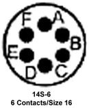 Amphenol Industrial 97-3106A-14S-6P(946) 97-3106A-14S-6P(946) Circular Conn Plug 14S-6 6P Cable