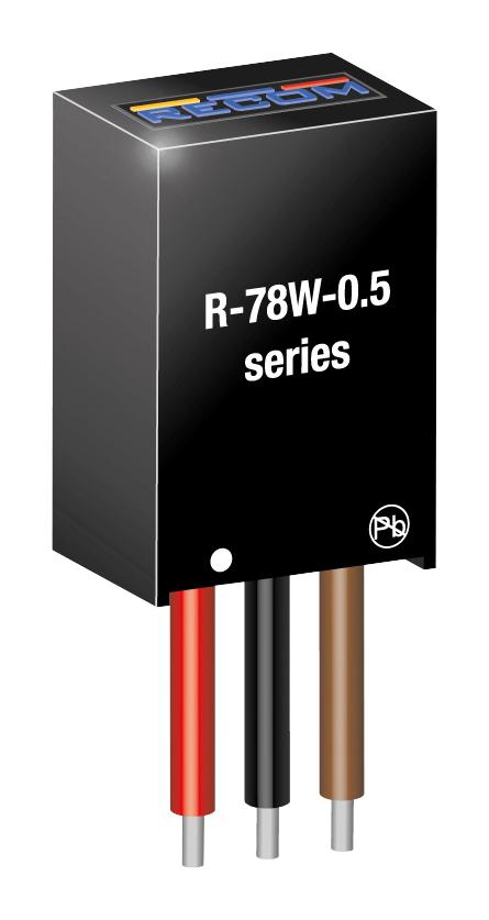 Recom Power R-78W12-0.5 DC/DC Converter ITE 1 Output 6 W 12 V 500 mA R-78W Series