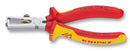 KNIPEX 11 06 160 160mm Adjustable VDE Wire Stripper with Two Colour Dual Component Handles