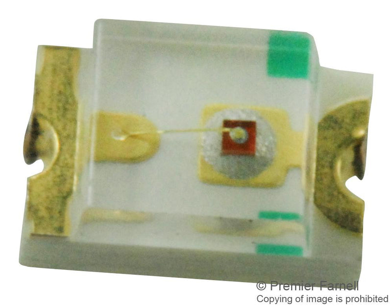 CHICAGO MINIATURE LIGHTING CMD17-21VYC/TR8 LED, YELLOW, 1.25MM X 1.4MM, 12MCD, 585NM