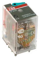 ABB 1SVR405613R1100 Power Relay Interface 4PDT 24 VDC 6 A CR-M Series Socket Non Latching