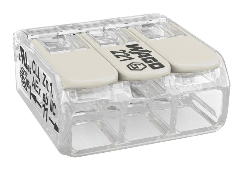 Wago 221-483 Terminal Block Pluggable 3POS 12AWG