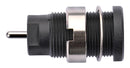 Schutzinger SEB 8632 NI / SW Banana Test Connector Jack Panel Mount 24 A 1 kV Nickel Plated Contacts Black