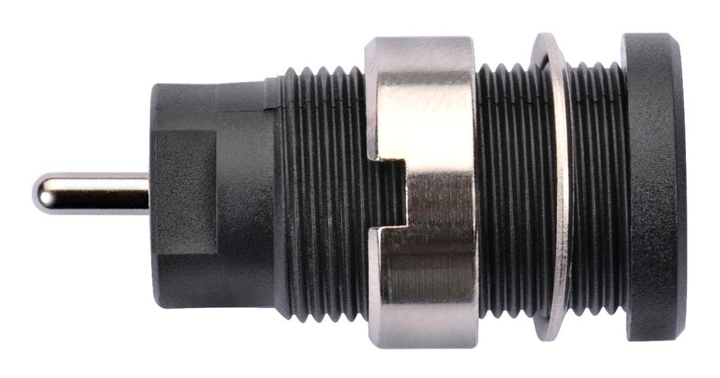 Schutzinger SEB 8632 NI / SW Banana Test Connector Jack Panel Mount 24 A 1 kV Nickel Plated Contacts Black