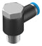 Festo QSLV-1/8-4 Pneumatic Fitting Push-In L-Fitting R1/8 14 bar 4 mm PBT (Polybutylene Terephthalate) Qslv