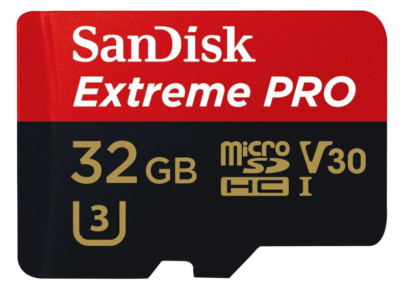 Sandisk SDSQXCG-032G-GN6MA SDSQXCG-032G-GN6MA Extreme Pro Microsdhc Class 10 U3 V30 Memory Card 32GB 95MB/s 90MB/s