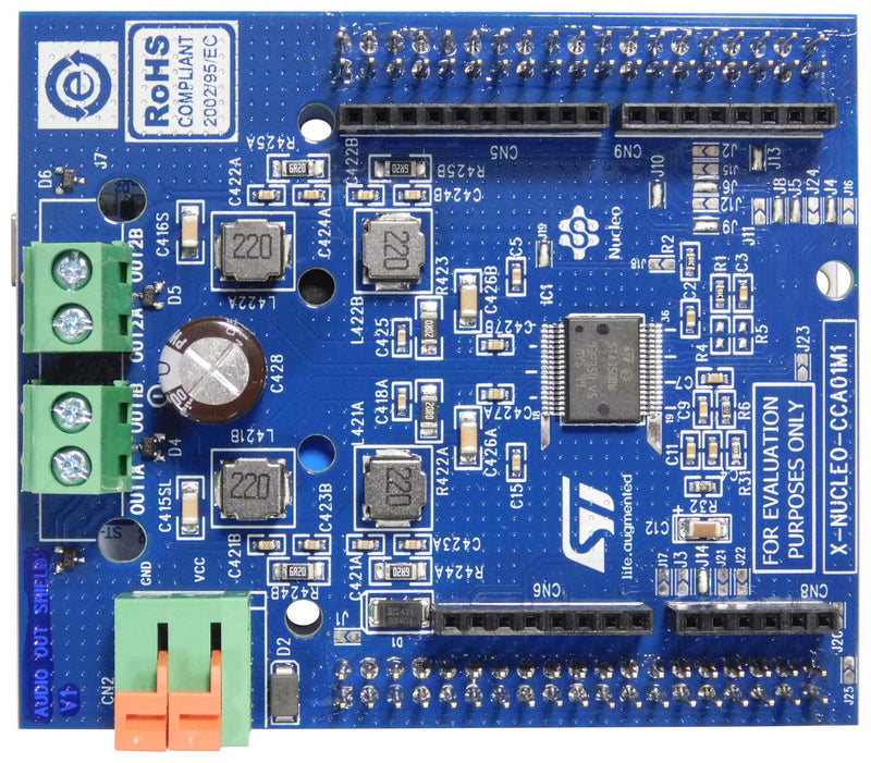 Stmicroelectronics X-NUCLEO-CCA01M1 Expansion Board 2.1-Channel Audio System 2x50W STA350BW For STM32 Nucelo Arduino Compatible