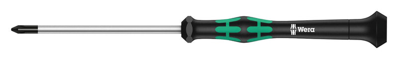 Wera 118032 PZ1 x 80mm Kraftform Micro Round Blade Screwdriver for Pozidriv Screws