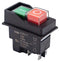 E-SWITCH KJD17-21413-112 Industrial Pushbutton Switch KJD17 Series Dpst Off-On Square Green Red New