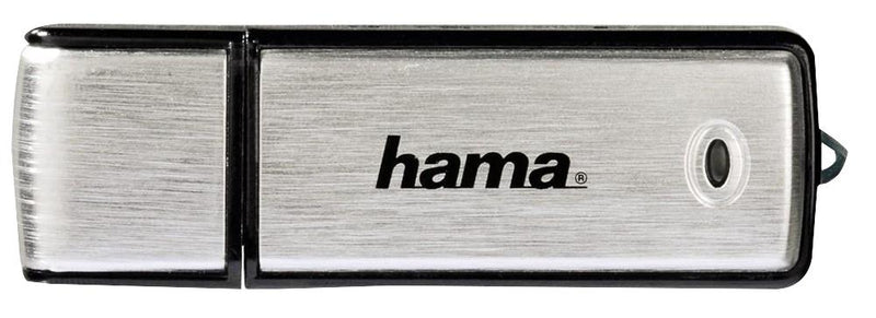 Hama 00108062 00108062 64GB Fancy USB 2.0 Flash Drive - 10 MB/s Black/Silver