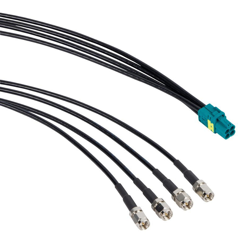 Amphenol RF 095-820-175M100 Cable Fakra JACK-4 X SMA Plug 3.3FT New