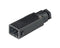 Hirschmann STAS 3 N SCHWARZ/BLACK Rectangular Power Connector Black Contacts ST Cable Mount Screw Plug