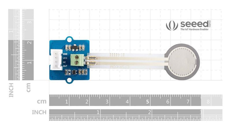 Seeed Studio 101020553 Round Force Sensor Module 3.3V / 5V Arduino &amp; Raspberry Pi Board