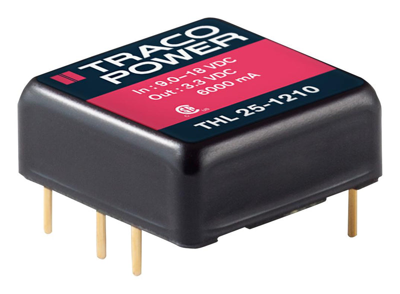 Tracopower THL 25-2412WI Isolated Board Mount DC/DC Converter 1 Output 25 W 12 V 2.09 A