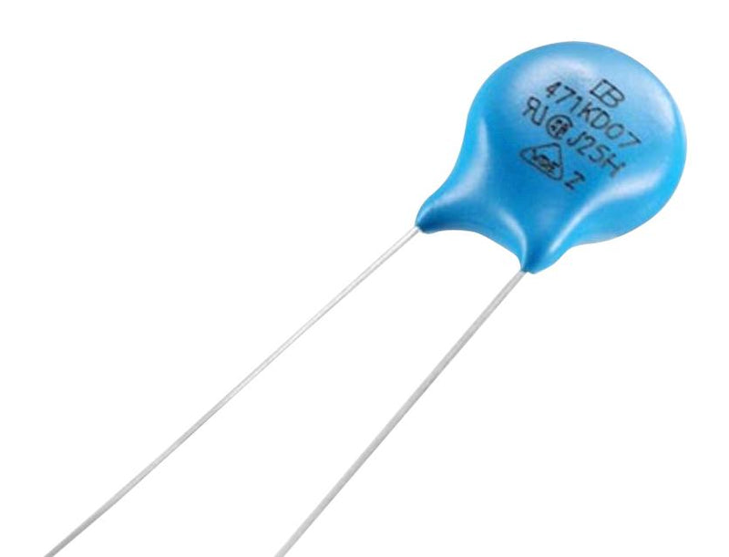 Yageo 621KD07-TR TVS Varistor 385 V 505 7D Series 1.025 kV Disc 7mm Metal Oxide (MOV)