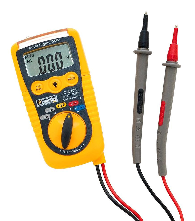 Chauvin Arnoux P01191740Z Handheld Digital Multimeter AC/DC Current Voltage Continuity Diode Resistance 3.5