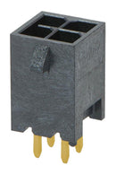 Molex 206832-0402 Pin Header Wire-to-Board 3 mm 2 Rows 4 Contacts Through Hole Micro-Fit+ 206832 Series