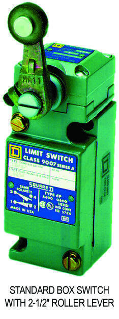 SQUARE D BY SCHNEIDER ELECTRIC 9007C62B2 LIMIT SWITCH, SIDE ROTARY, DPDT-2NC/2NO