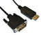 Videk 2417-1 Audio / Video Cable Assembly Displayport Plug DVI-D 3.3 ft 1 m