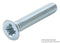 DURATOOL DT000114 Machine Screw, DIN 965, M2.5, Steel, 10 mm, Zinc, Flat / Countersunk Head Pozidriv