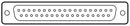 Norcomp 171-037-203L001 171-037-203L001 D Sub Connector DB37 Standard Receptacle 171 Series 37 Contacts DC Solder Cup