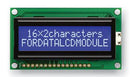 Fordata FC1602L03-NSWBBW-91*E Alphanumeric LCD 16 x 2 White on Blue 3V English Japanese Transmissive