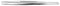 IDEAL-TEK 121.SA Tweezer, General Purpose, Straight, Round, Stainless Steel, 160 mm