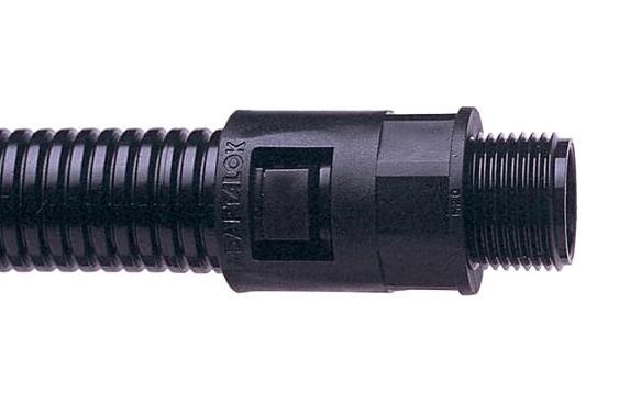 ABB - Adaptaflex AL21/M20/A/BL Conduit Connector Size 21mm Straight Nylon 6.6 (Polyamide 6.6) Black IP66 IP69