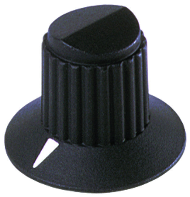 EHC (ELECTRONIC HARDWARE) MS91528-3F2B ROUND SKIRTED KNOB W/ ARROW IND, 6.35MM