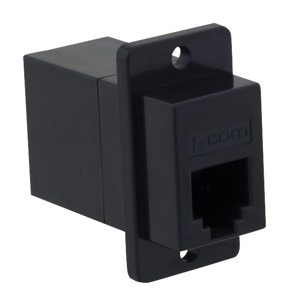 L-COM ECF5046S-BK In-Line Adapter CAT3 RJ12 Adaptor Jack 6 Ways New