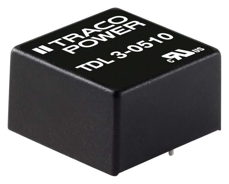Tracopower TDL 3-4810 Isolated Board Mount DC/DC Converter 1 Output 3 W 3.3 V 600 mA