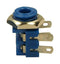 Cliff Electronic Components CL1382L Phone Audio Connector Mono 3.5mm Blue 2 Contacts Receptacle 3.5 mm Panel Mount