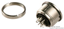 Binder 09 0174 00 08 09 08 Circular Connector 723 Series Panel Mount Receptacle 8 Contacts Solder Socket Brass Body