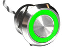 Bulgin MC25LOSGR Vandal Resistant Switch Dpdt Natural MC Series Off-On Green Red Wire Leaded