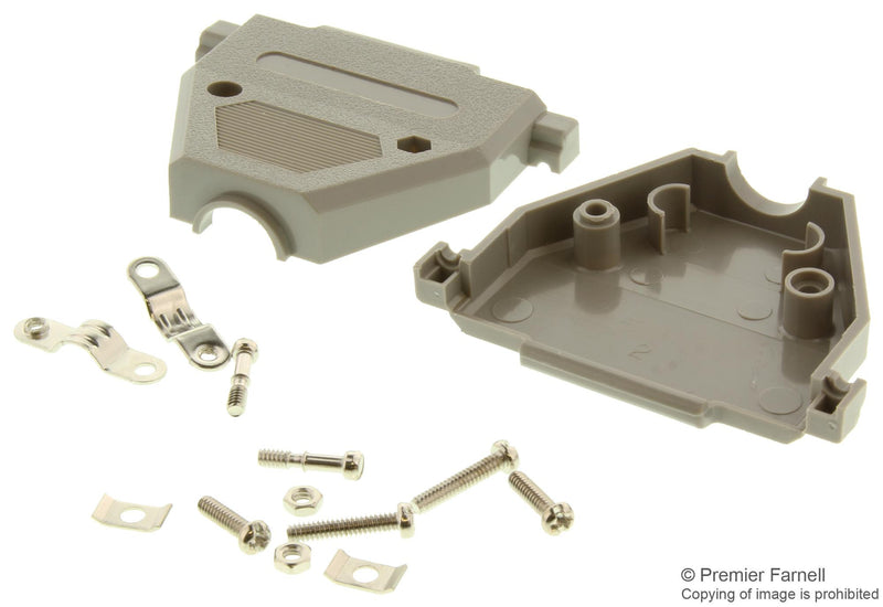 NORCOMP 977-037-010R031 D SUB BACK SHELL, SIZE DC, ABS