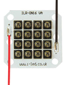 Intelligent LED Solutions ILR-ON16-YELL-SC211-WIR200. Module Oslon 80 16+ Powercluster Series Yellow 590 nm 1136 lm Square New