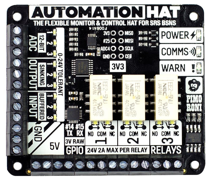 Pimoroni PIM213 PIM213 Automation HAT for Raspberry Pi