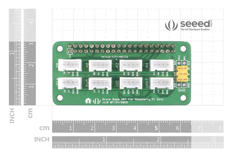 Seeed Studio 103030276 Base Hat Board 3.3 V Raspberry 2/ 3 B/B+ Zero/4