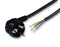 VOLEX X-285663A Mains Power Cord, Mains Plug, Euro, Free Ends, 8.364 ft, 2.55 m, Black