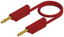 Hirschmann Test and Measurement 934507701 Lead 4mm Stackable Banana Plug 60 VDC 32 A Red 1.5 m