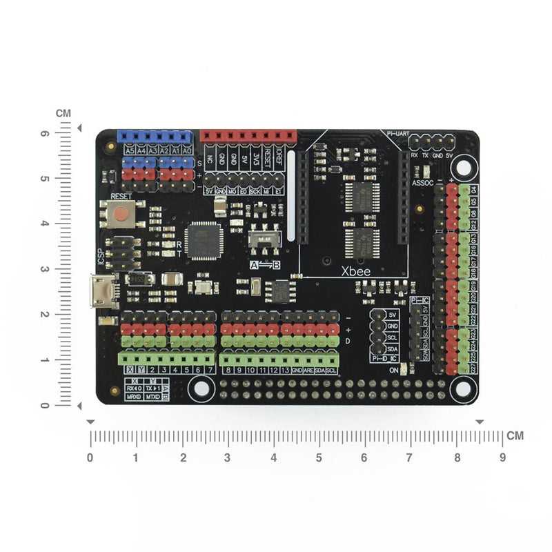 Dfrobot DFR0327 DFR0327 Arduino Expansion Shield for Raspberry Pi B+/2B/3B/3B+ Board ATmega32U4