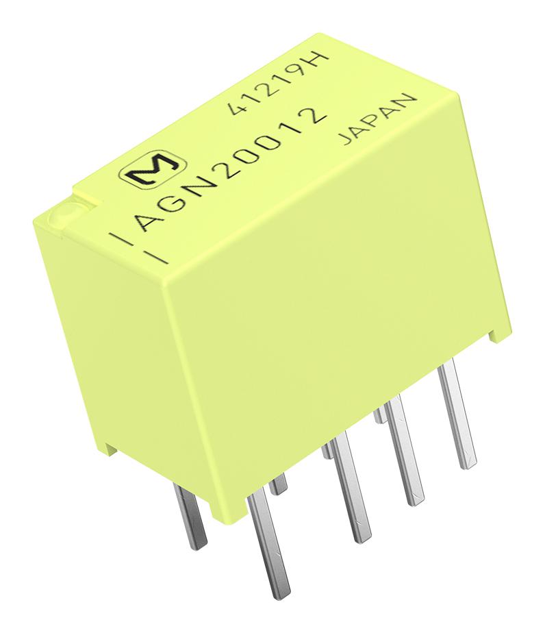 Panasonic AGN20024 Signal Relay 24 VDC Dpdt 1 A AGN Through Hole Non Latching