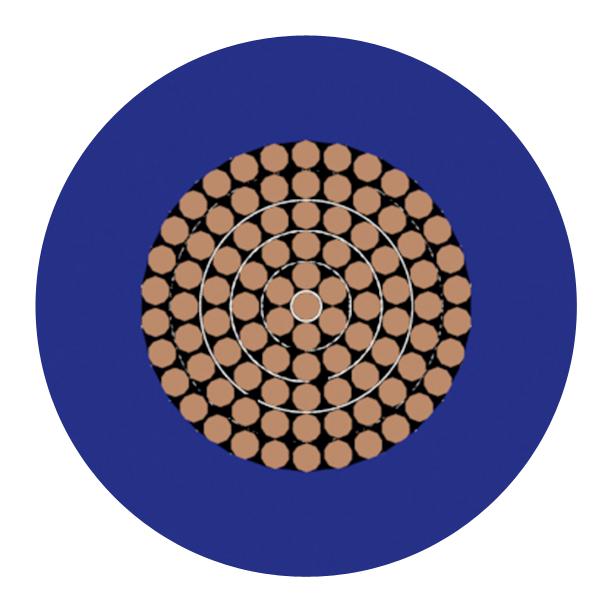 Multicomp PRO PP001197 Wire Tri Rated Per Metre PVC Blue 18 AWG 1 mm&Acirc;&sup2;