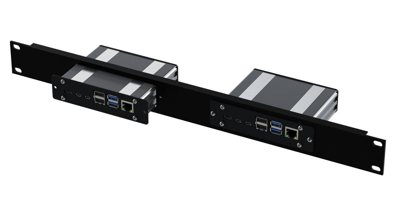 Multicomp PRO MP007512 MP007512 Rack Panel Aluminium 1U 19" Extruded Raspberry Pi4